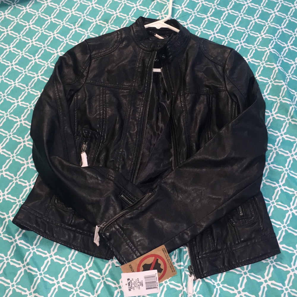 Leather black jacket